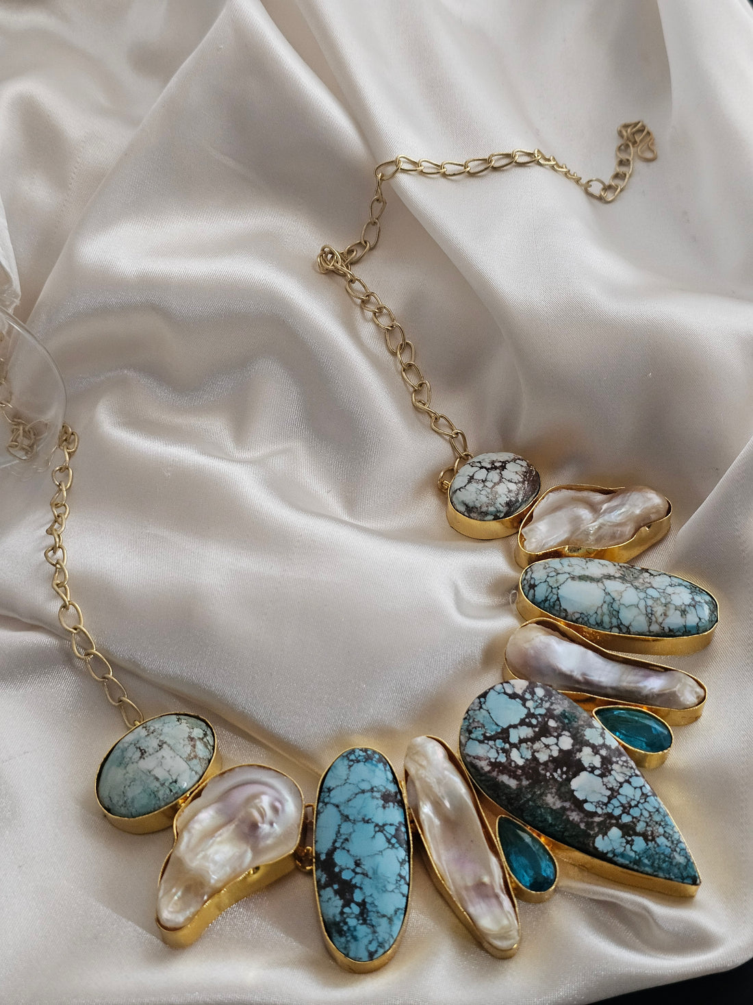 Turquoise Baroque Glow Necklace
