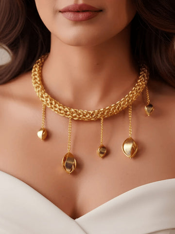 Tahlia Aurelia Luxe Dangling Tear Drop Necklace