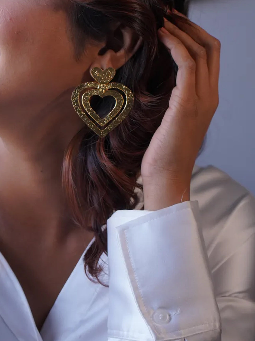Valentina Heart Drop Earrings