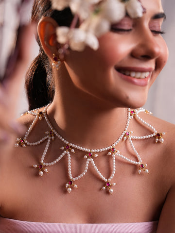 The Elysian Pearl Necklace Set