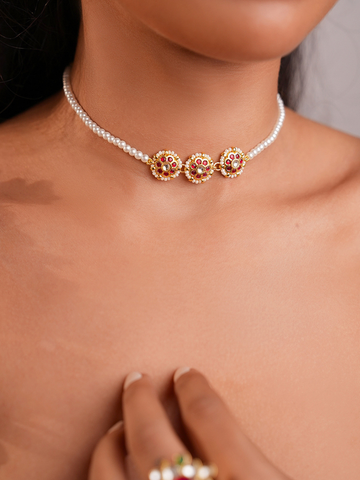 The Triflora Pearl Necklace