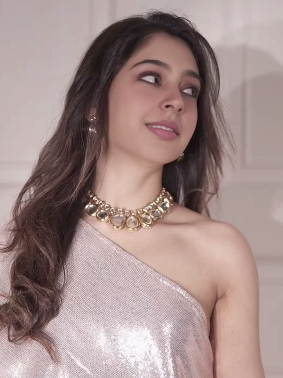 Riyana Handmade Traditional Kundan Necklace Set