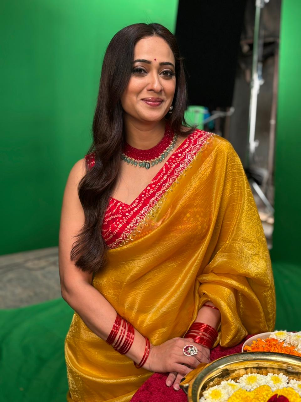 Manika Red Beaded Necklace