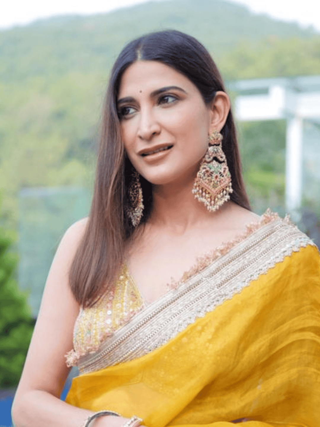 Regal Cascade Jadau Earrings