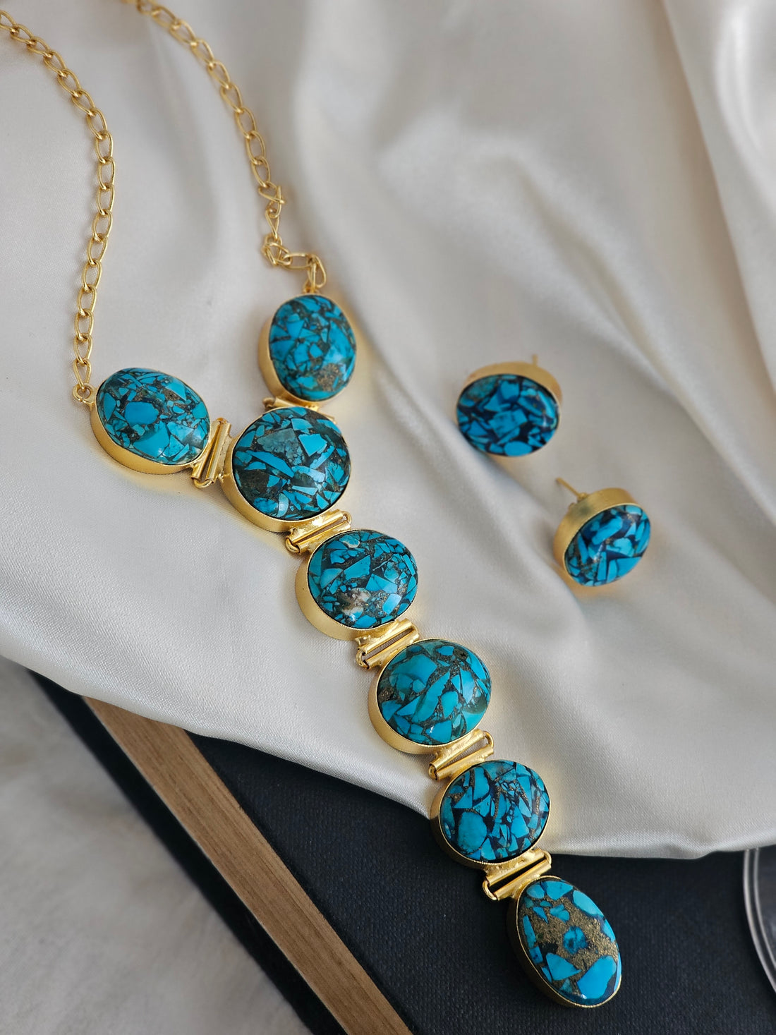 Turquoise Ember Necklace set