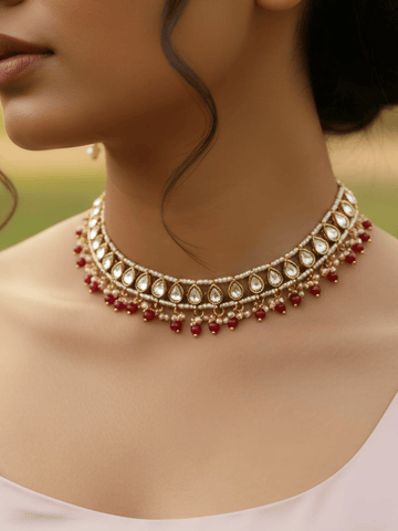 Pearl Radiance Kundan Necklace Set