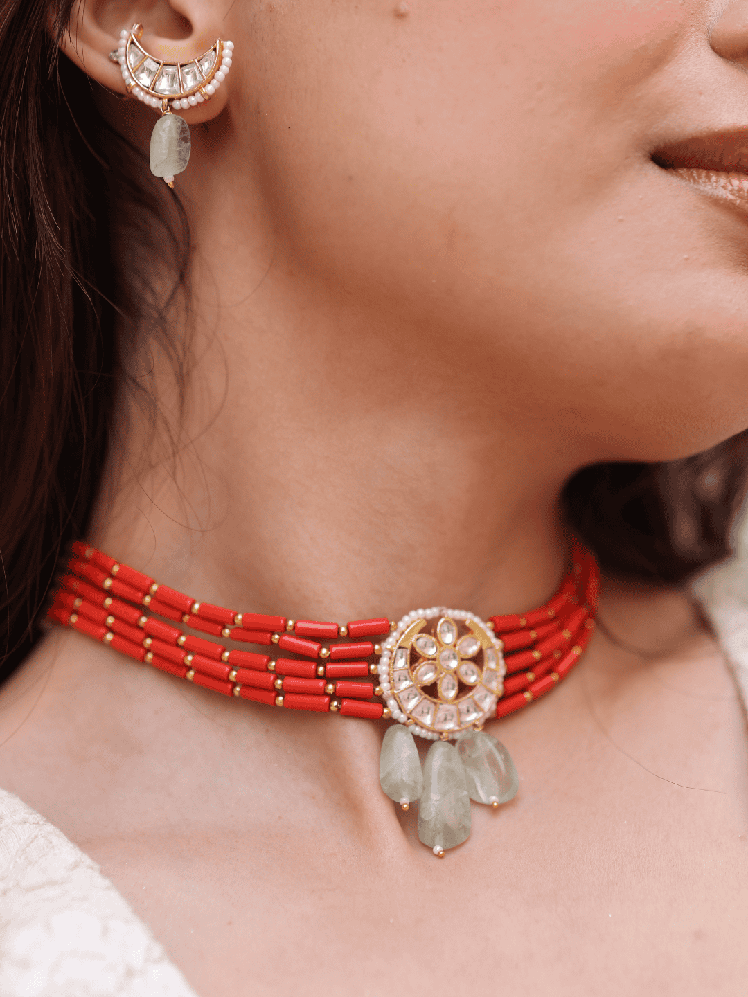 Scarlet Prism Choker Set