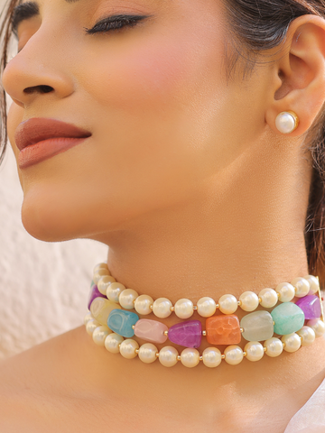 Luminara Choker Necklace Set