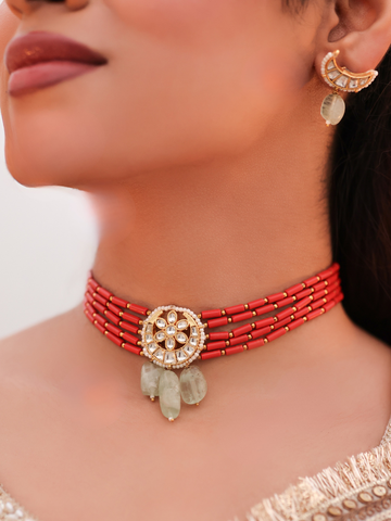 Scarlet Prism Choker Set