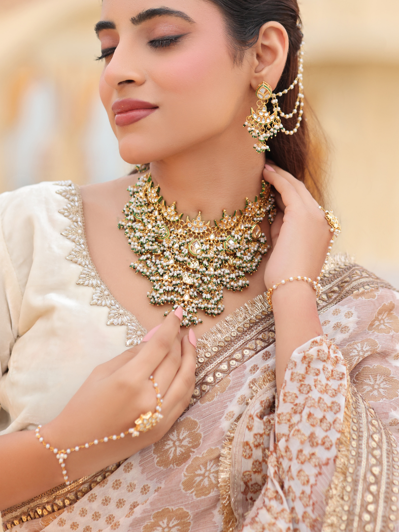 Royal Pachi Kundan Necklace Set