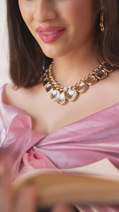 Riyana Handmade Traditional Kundan Necklace Set