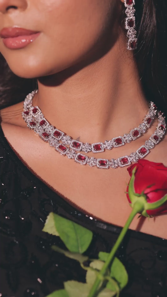Radiant Layers AD Jewelry Set
