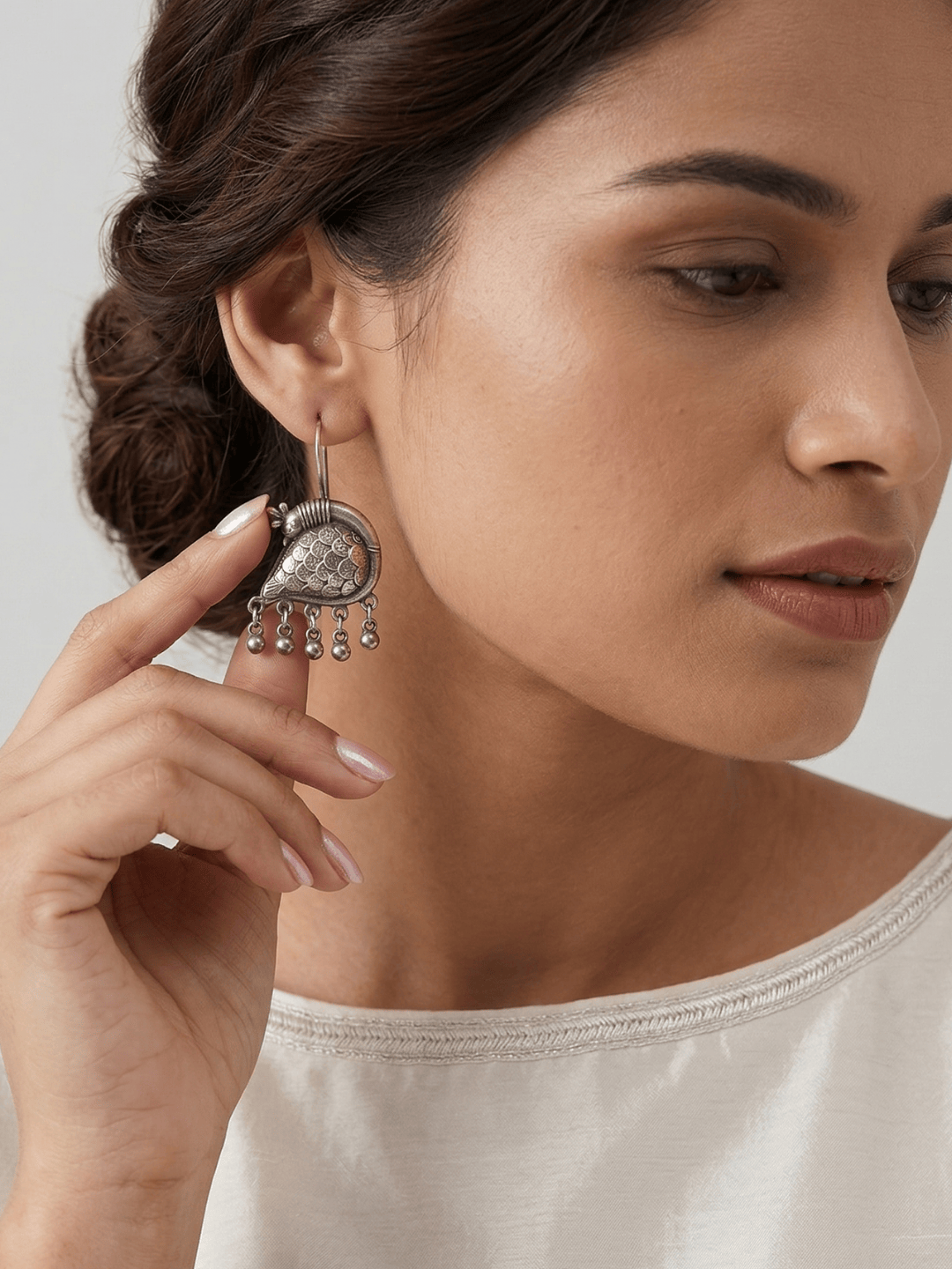 Peacock Hook Earrings