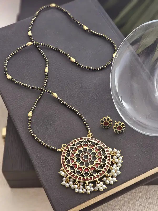 Black Beaded Ragini Mangalsutra Set