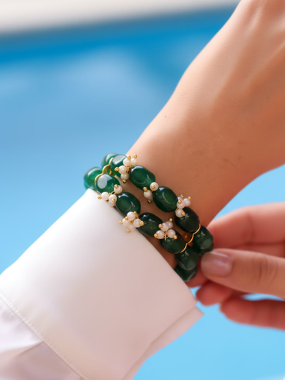 Green Pearl Bracelet
