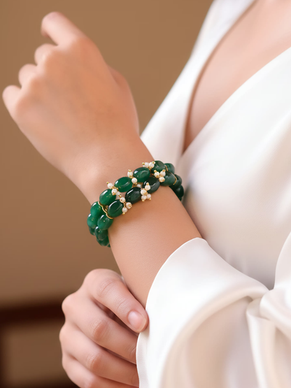 Green Pearl Bracelet
